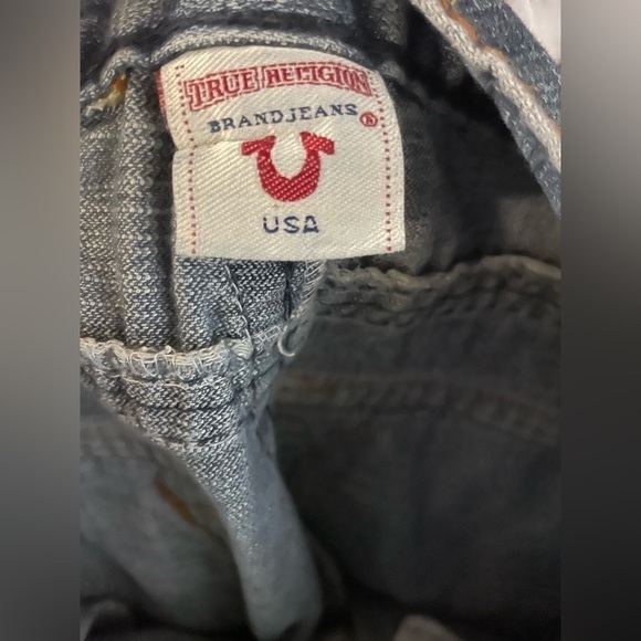 True Religion Joey Super T Rainbow Stitch Flare Jeans 34 - Picture 2 of 13